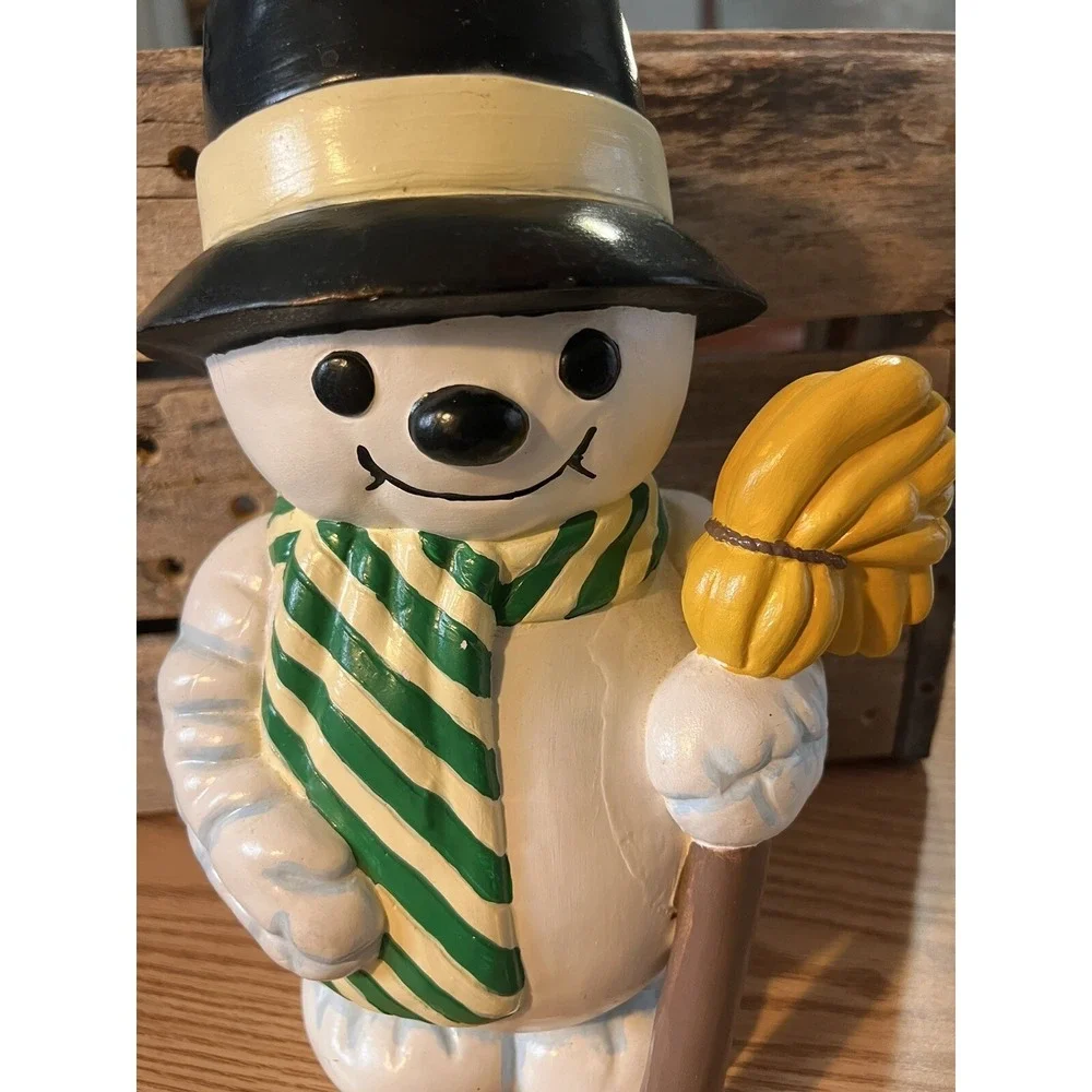 Hand Painted CERAMIC SNOWMAN‎ FIGURE 11.5